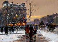 Edouard Cortes - Place Pigalle, Winter